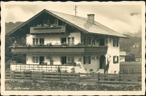 Ansichtskarte Oberstdorf (Allgäu) Wirths Gasthaus 1932