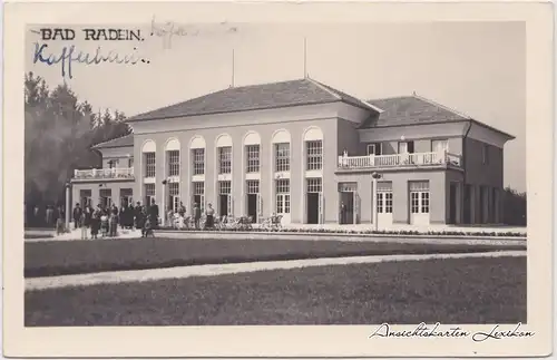 Postcard Bad Radein Radenci Kaffeehaus 1940 