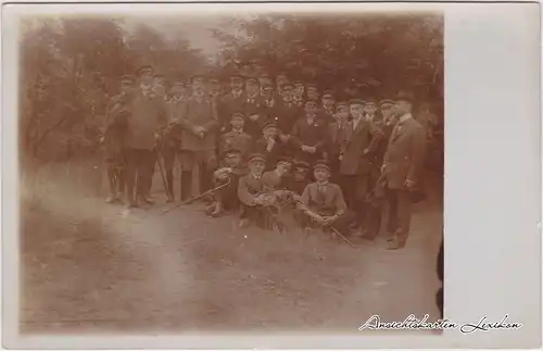 Ansichtskarte  Wandergruppe - Studentika 1914
