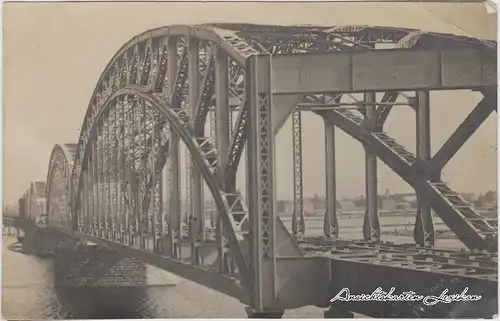 Postcard Riga Rīga Ри́га Brücke Feldpost 1917
