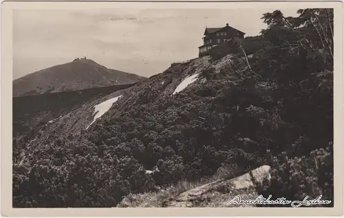 Postcard Krummhübel Karpacz Prinz Heinrich-Baude/Riesengebirge 1932