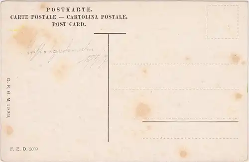 Ansichtskarte Berchtesgaden Prinzregent-Denkmal 1912