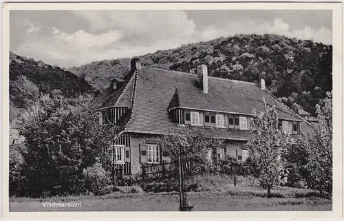 Zwingenberg (Bergstraße) Erholungsheim Orbishöhe - Vorderansicht 1952