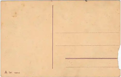  Einer alleene is nich' scheene - Scherzkarte - Holland Liebespaar Sprüche 1926 