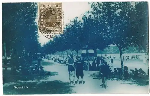 Neusatz a. d. Donau Nový Sad (Нови Сад / Újvidék) Flußbadeanstalt - Kiosk 1925 