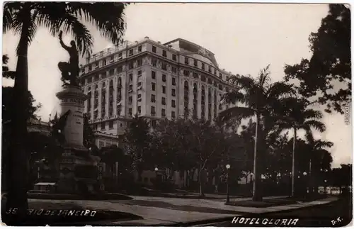 Postcard Rio de Janeiro Hotel Gloria 1922 