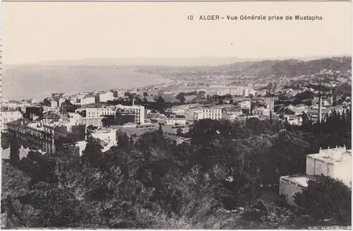 Algier دزاير Vue Générale prise de Mustapha/Totalansicht 1922