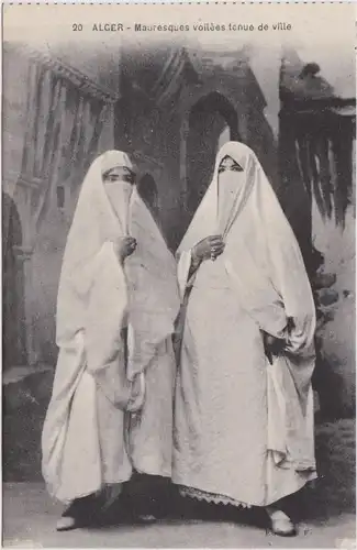 Algier دزاير Mauresque vollees tenue de ville/maurische Frauen 1922 
