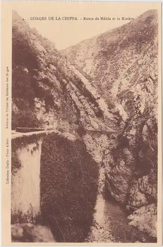 Postcard Chiffa Route de Médéa et la Rivière 1922