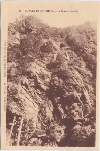 Postcard Chiffa La Grande Cascade 1922