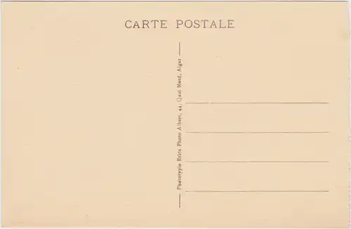 Postcard Chiffa Le Ruisseau des Singes traversant l'Hôtel 1922