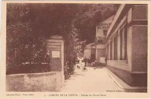 Postcard Chiffa Entrée du Chalet Hotel 1922