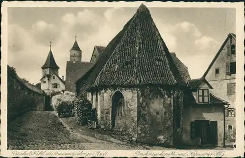 Ansichtskarte Dinkelsbühl Straßen 1938