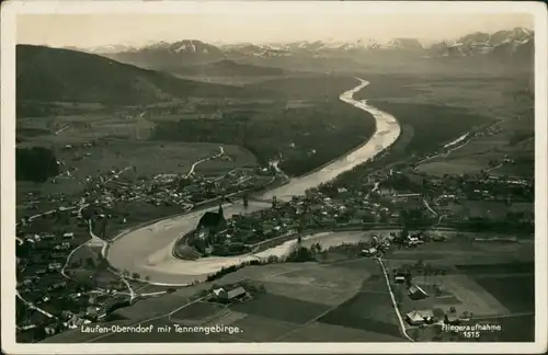 Ansichtskarte Laufen an der Salzach Luftbild 1935