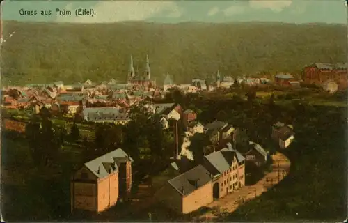 Ansichtskarte Prüm Stadtpartie 1914