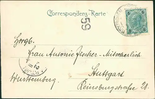 Postcard Mährisch Weißkirchen Hranice na Moravě Weg zur Stadt 1907