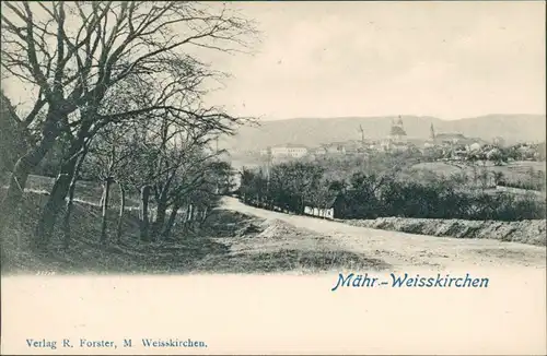 Mährisch Weißkirchen Hranice na Moravě Partie an der Stadt 1909