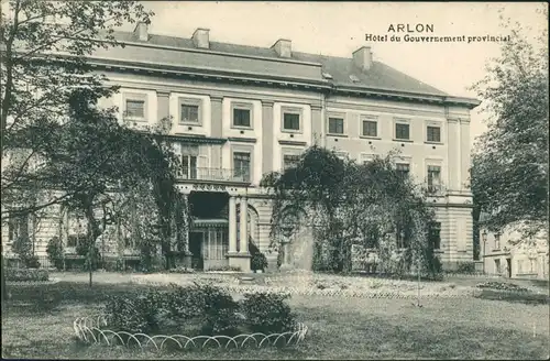 Postkaart Arlon Arlen Hotel du Gouvernment 1914