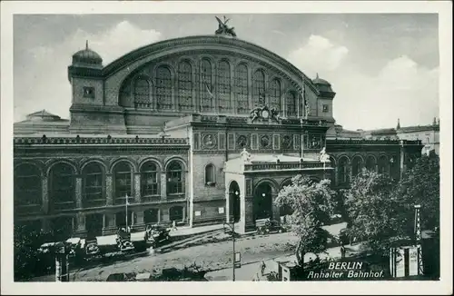 Ansichtskarte Kreuzberg-Berlin Partie am Anhalter Bahnhof 1932