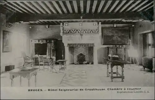 Brügge Brugge | Bruges Hotel Seigneurial de Gruuthuuse Coucher 1911