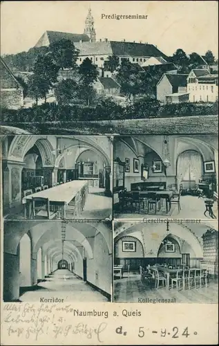 Postcard Naumburg am Queis Nowogrodziec Predigerseminar - MB - Innen 1926