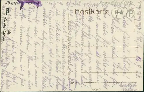 Landsberg (Warthe) Gorzów Wielkopolski Häuser - am Kaiser Wilhelm Park 1917
