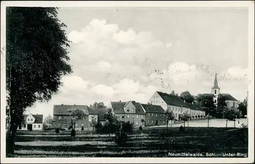 Postcard Neumittelwalde Medzibor Międzybórz Unter Ring 1941