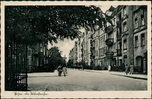 Postcard Posen Poznań Wilhelmstraße 1938