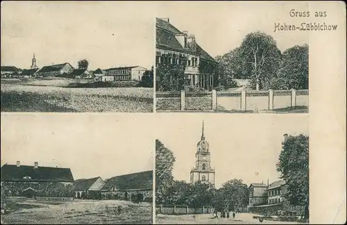 Hohenlübbichow Lubiechów Górny 4 Bild: Stadt, Straßen Zehden Greifenhagen 1909