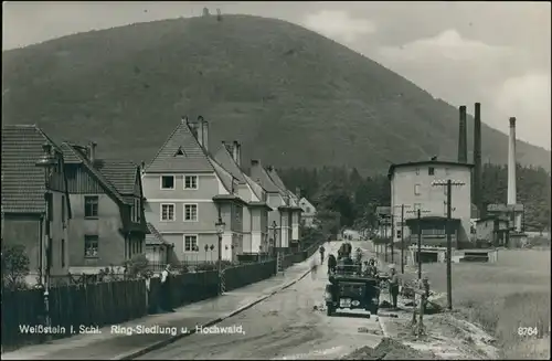 Weißstein Waldenburg Schlesien Biały Kamień Wałbrzych Ringsiedlung Fabrik 1930