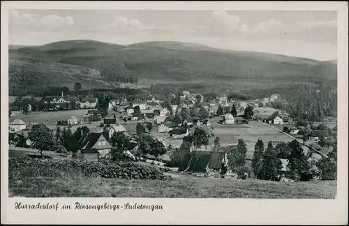 Postcard Harrachsdorf Harrachov Blick auf die Stadt+ 1932
