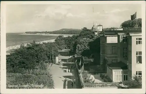 Ansichtskarte Zinnowitz Seestrasse 1954 