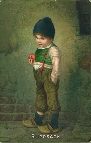 Ansichtskarte  Kinder Künstlerkarten H. Kaulbach Ruppsack 1911