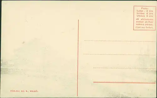 Postcard Malmö Strandpavillon 1909