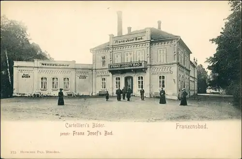 Postcard Franzensbad Františkovy Lázně Cartellieris Bäder 1900