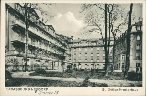 CPA Neuhof-Straßburg Strasbourg Neudorf - Krankenhaus 1922