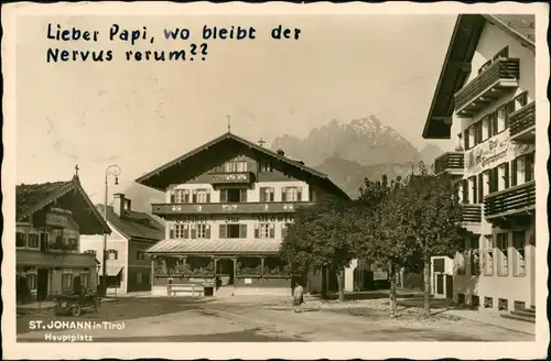 Ansichtskarte St. Johann in Tirol Hauptplatz 1940