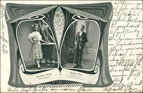 Ansichtskarte  Rötting - Konzertsängerin 1911