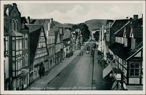 Ansichtskarte Rinteln Weserstraße 1956