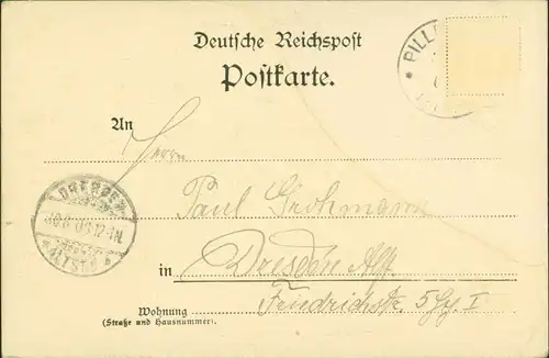 Ansichtskarte Pillnitz Die Sage von der Meixmühle 1900