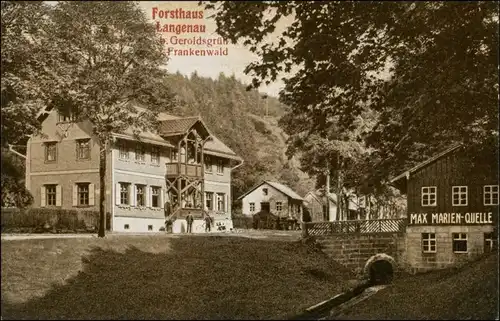 Ansichtskarte Geroldsgrün Forsthaus Lagenau 1911