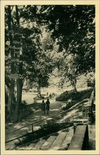 Ansichtskarte Gremsmühlen-Malente Eingang zum Park 1959