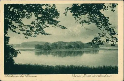 Ansichtskarte Gremsmühlen-Malente Große Insel im Dieksee 1934