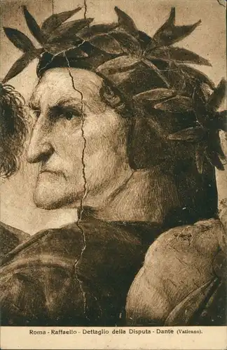  Roma Raffaello Dettaglio della Disputa Künstlerkarte: Gemälde / Kunstwerke 1920
