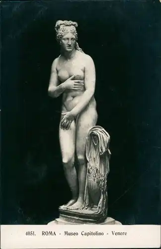 Cartoline Rom Roma Kunstwerke Skulptur Mueso Capitolino Venere 1912