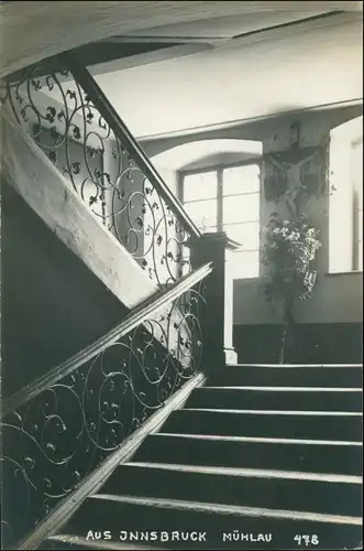 Ansichtskarte Innsbruck Mühlau - Treppenaufgang 1909