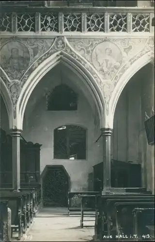 Ansichtskarte Hall in Tirol Solbad Hall Kapelle - Innenansicht 1909