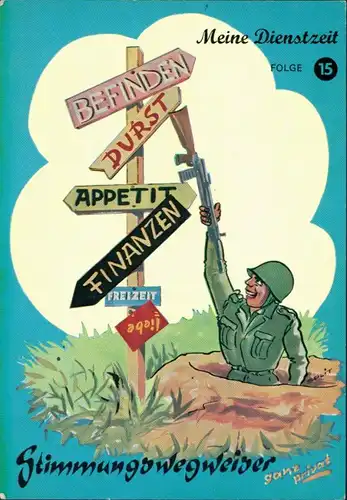 Ansichtskarte  Scherzkarte Meine Dienstzeit - Bundeswehr 1978