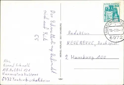 Ansichtskarte  Scherzkarte Meine Dienstzeit - Bundeswehr 1978