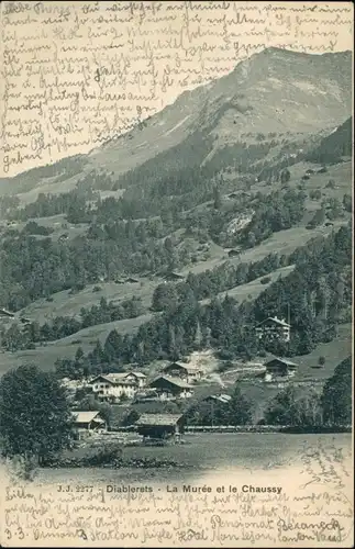 Ansichtskarte Diablerets-Ormont-Dessus Blick auf die Stadt 1903